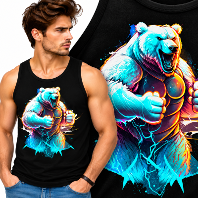 TANK TOP ZWIERZĘTA   BAD BEAR  5